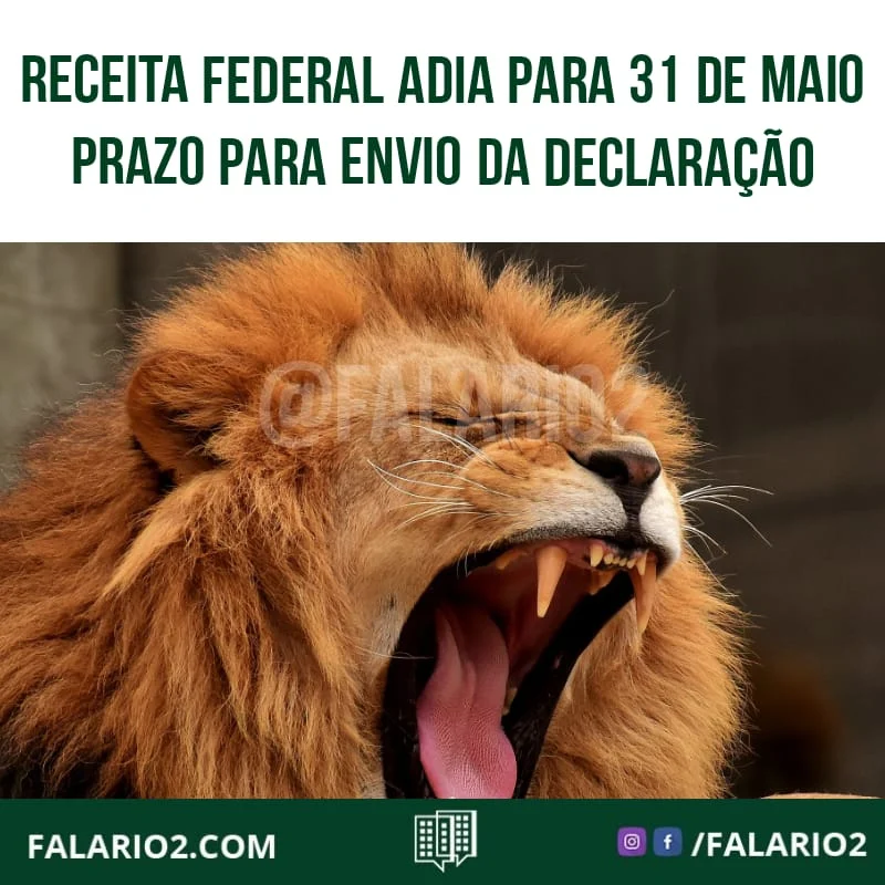 A Secretaria da Receita Federal informou nesta segunda-feira (12) que foi alterado o prazo final de entrega da Declaração de