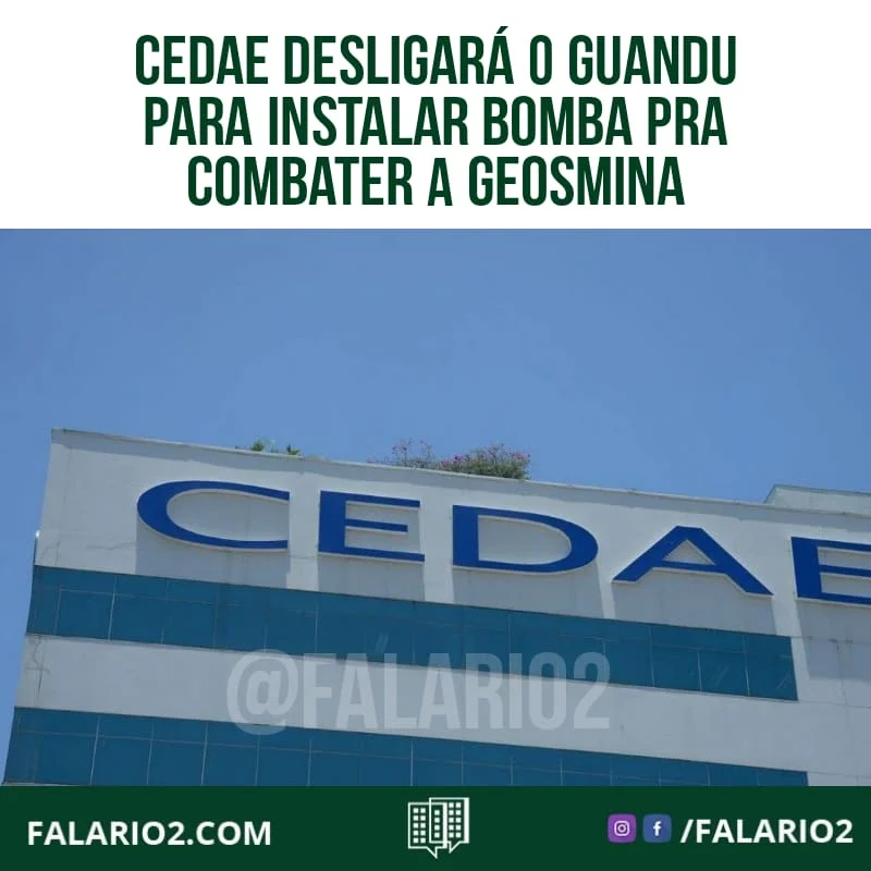 Bairros podem ficar sem água até sexta.