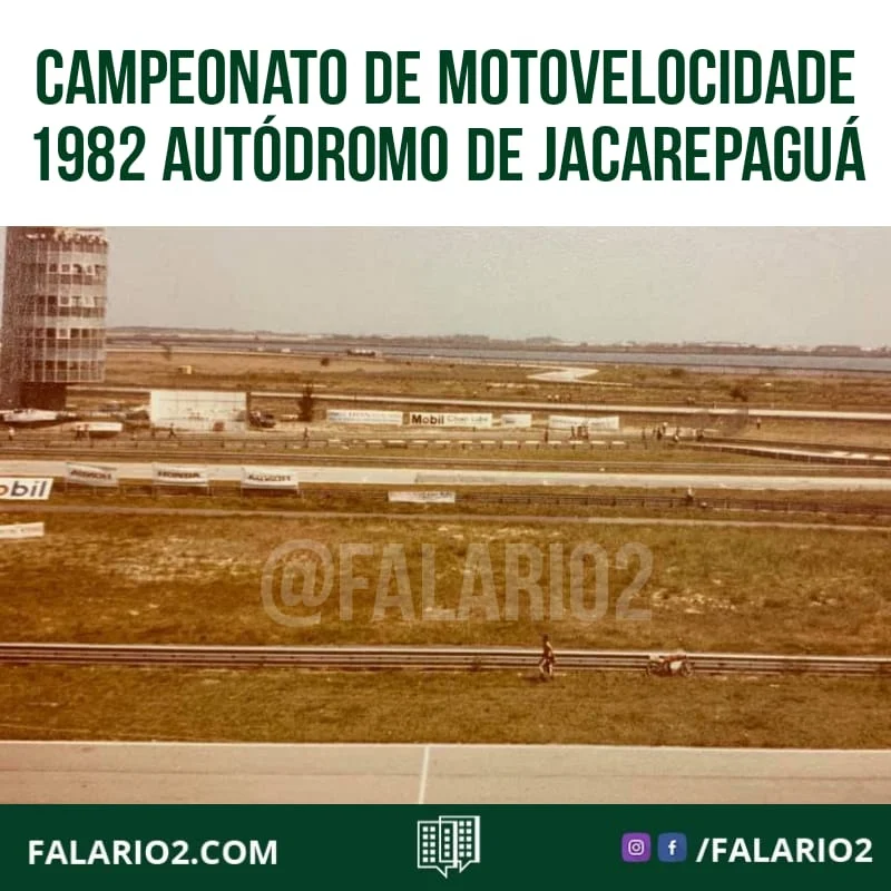 Campeonato de Motovelocidade em 1982 no Autódromo de Jacarepaguá.