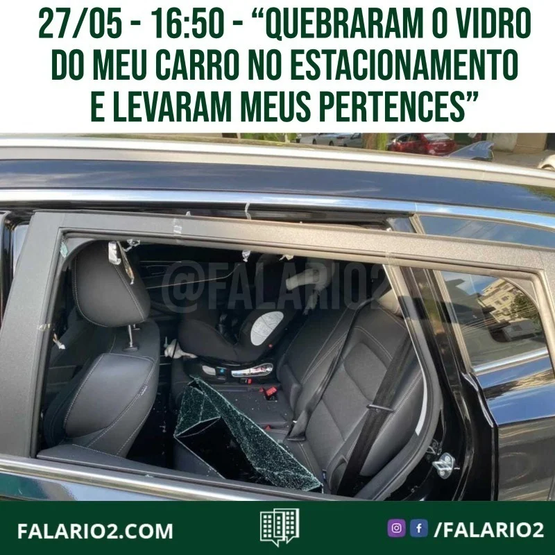 "Ontem fui à uma loja do VISION CENTER (Av Emb Abelardo Bueno, 3.500) e entrei no estacionamento que pertence à empresa