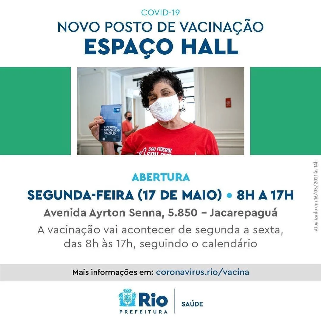 Mais um ponto de vacinação para os cariocas!