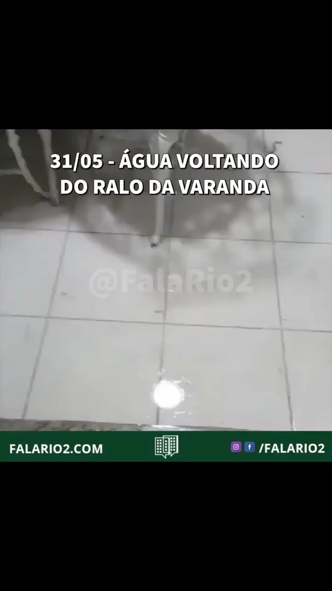 Isso acontece com o seu ralo em dias de chuva?