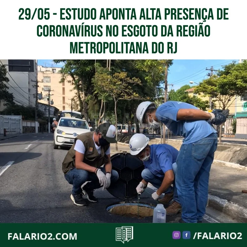 Um estudo recente da Rede Monitoramento Covid, vinculada à Agência Nacional de Águas e Saneamento Básico (ANA), identificou