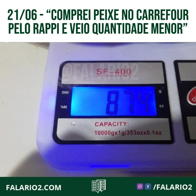 21/06 - "Sempre faço minhas compras no mercado pelo Rappi.⠀
