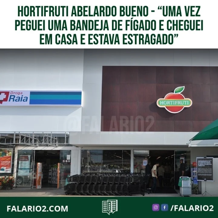 "Venho relatar que apesar do hortifruti da Abelardo Bueno ter um serviço diferenciado, como toda sua rede, e nos fornecer