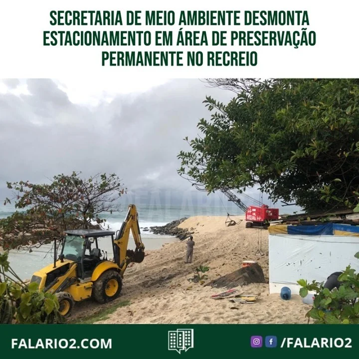 A Secretaria de Meio Ambiente realizou nesta quinta-feira (17/06) uma operação para demolir uma construção irregular,