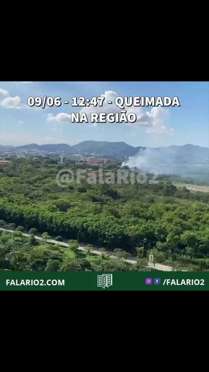 10/06 - 12:47 - Muitos vizinhos relataram cheiro forte de queimado.