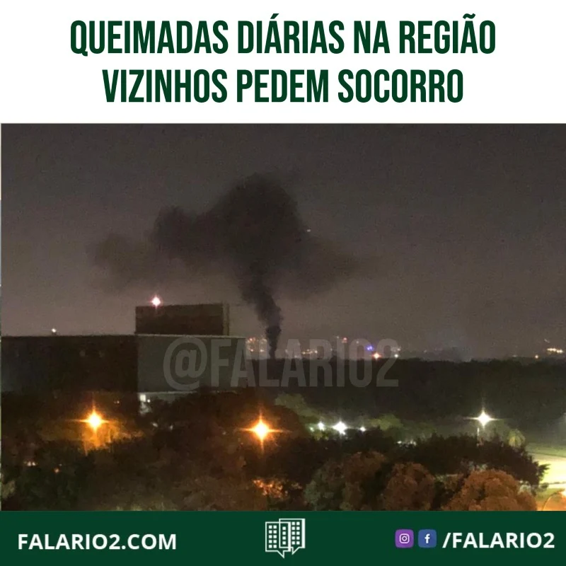 Diariamente recebemos fotos e relatos de vizinhos a respeito das queimadas na região.⠀
