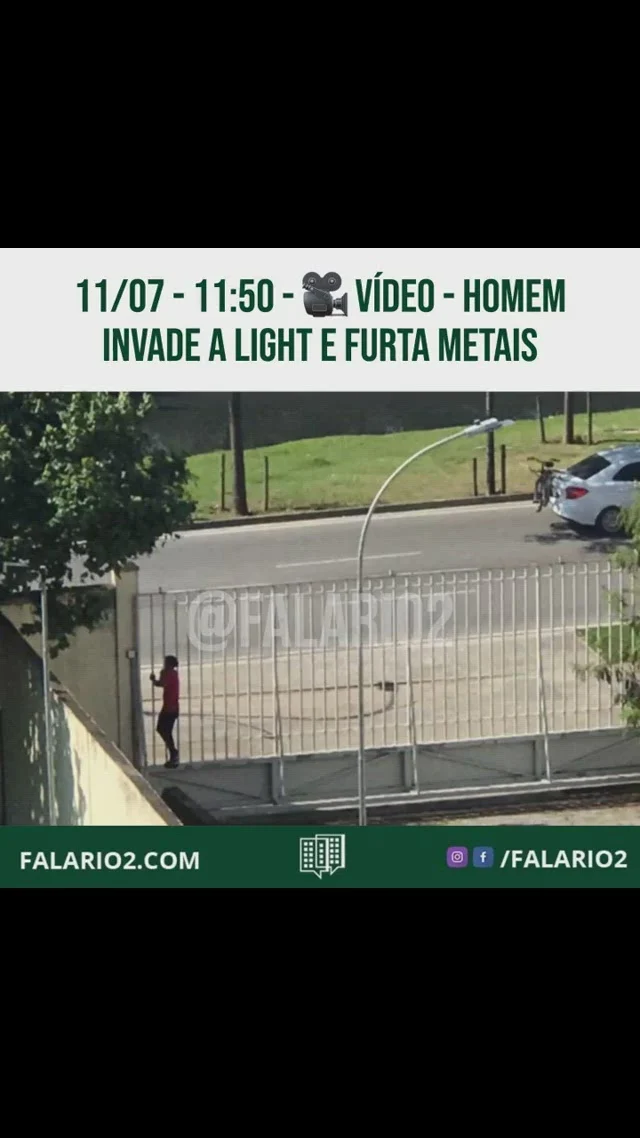 "Agora tentando arrombar o galpão da light⠀