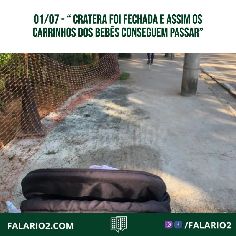 "Gostaria de fazer um elogio.