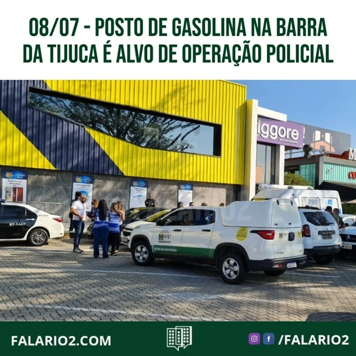 Equipes da Polícia Civil e do Procon RJ realizam na manhã desta quinta-feira(8), buscas em um posto de gasolina localizado
