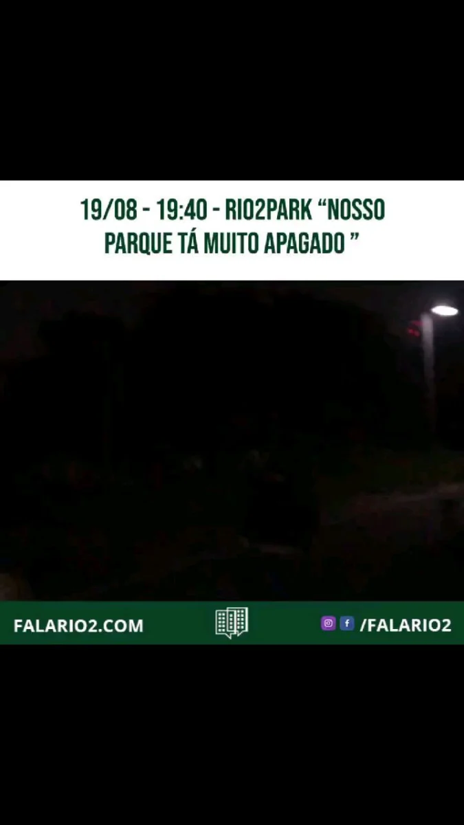 19/08 - 19:40 "Estou mandando esse vídeo que eu vim pelo caminho aqui de trás do parque pra poder ir ao Prix e está tão