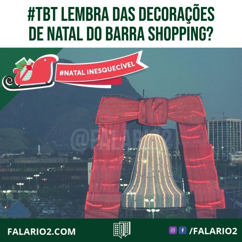 Dezembro 1994 - Referência em decorações natalinas, o Barra Shopping sempre inovou no Natal.
