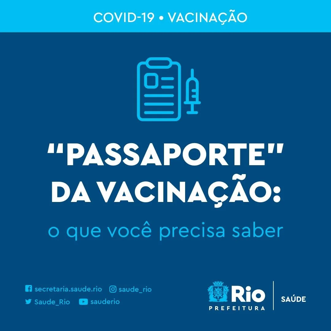 A exigência do comprovante passa a valer dia 15 de setembro, para acessar diversos serviços e locais no Rio.