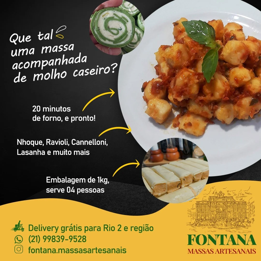 Recado da @fontana.massasartesanais para nossos vizinhos: