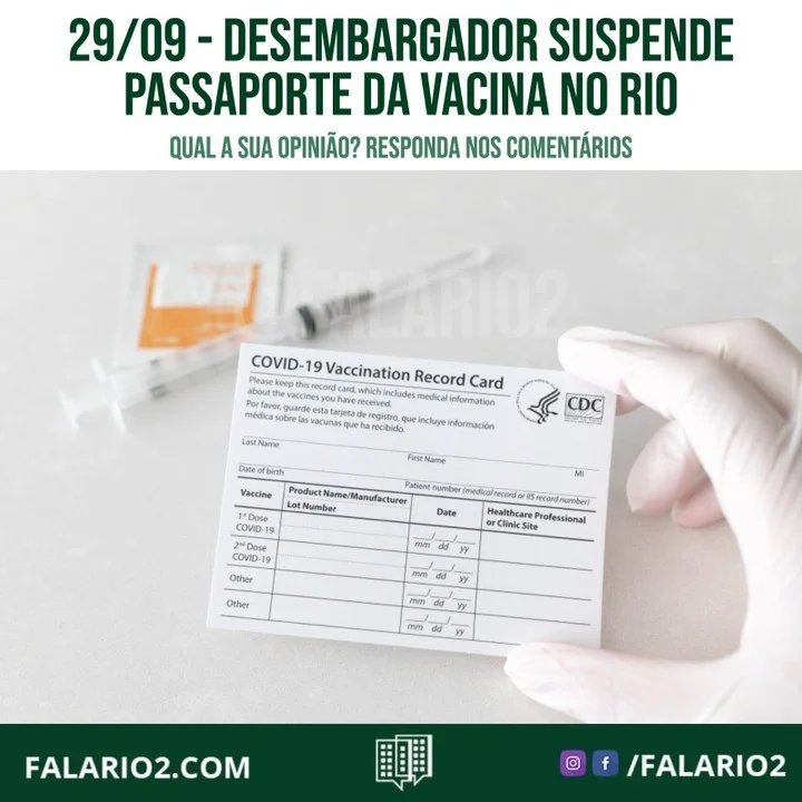 Decreto municipal estabelecia a exigência de exibir comprovante de vacinação para entrar em determinados locais; prefeitura