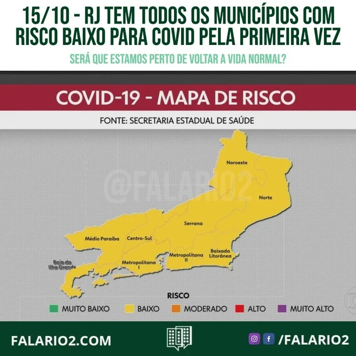 Segundo a Secretaria Estadual de Saúde, o Rio de Janeiro registrou uma queda de 40% nas internações e de 35% no número de