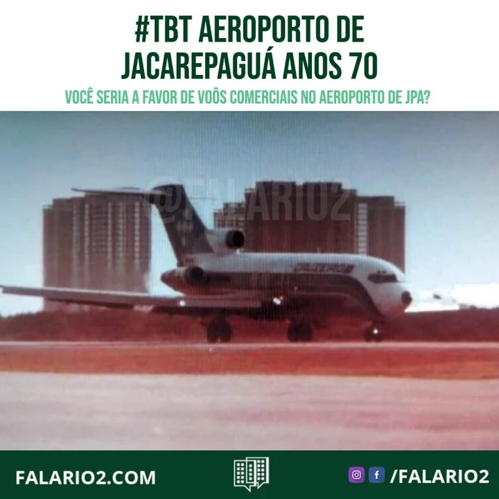 727 da Cruzeiro PP-CJF na pista do Aeroporto de Jacarepaguá - anos 70.