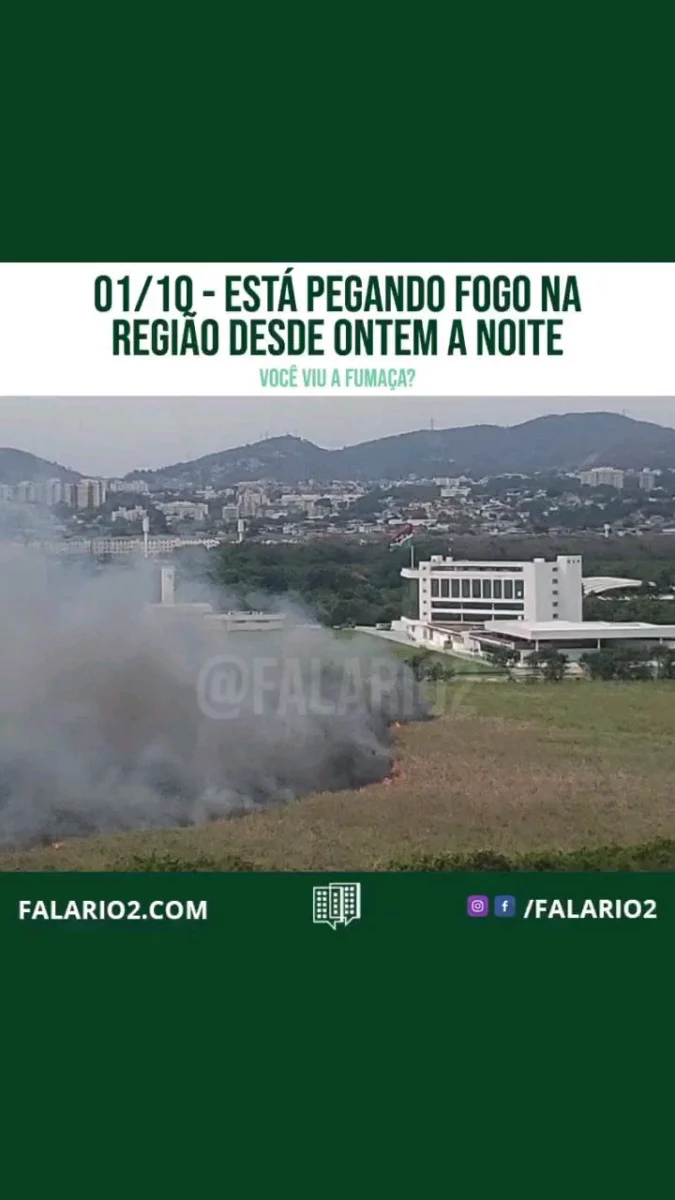 01/10 - Vizinhos estão relatando queimadas na região desde a noite de ontem.