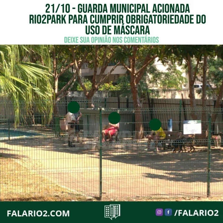 02/10 - 10:00 - A segurança da @amorio2.oficial abordou uma pessoa no @parcaorio2 informando que não era permitida a