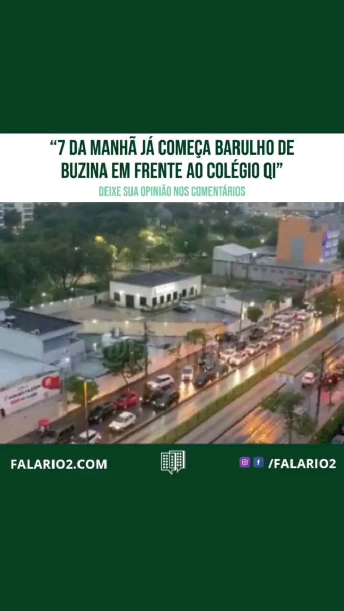 Nas última semanas, estamos recebendo dezenas de reclamações a respeito do trânsito e do barulho de buzinha que se inicia no
