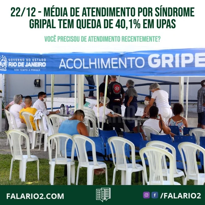 A Secretaria de Estado de Saúde (SES) registrou redução de 40,1% na média móvel de atendimentos de pacientes com síndrome