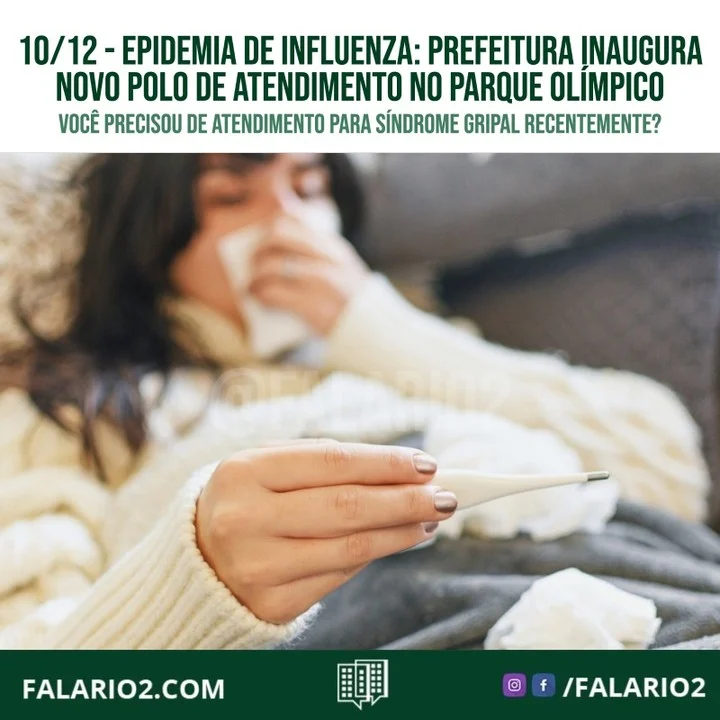 Mais um polo de atendimento para a gripe foi inaugurado na manhã desta quinta-feira, no Parque Olímpico, na Barra da Tijuca.