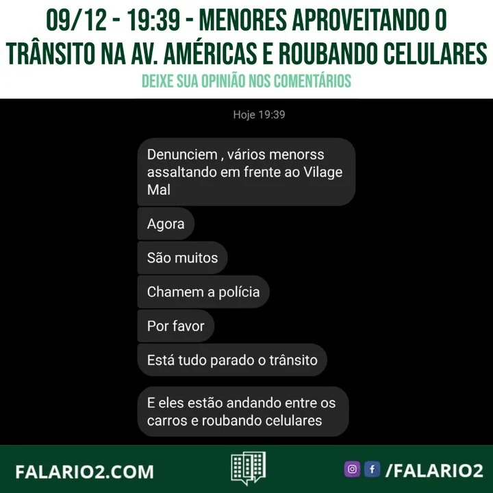 Vizinho mandou um pedido de ajuda.