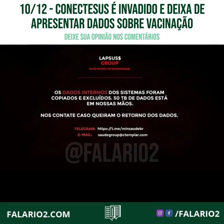 O site do Ministério da Saúde, o aplicativo e a página do ConecteSUS – plataforma que mostra comprovantes de vacinação
