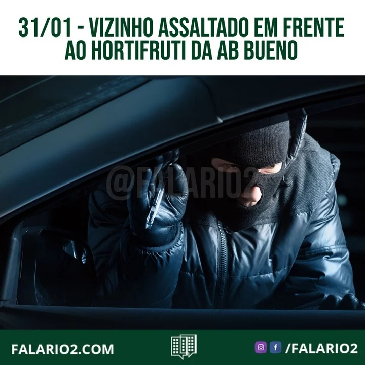 "Estava na varanda e qd escutei gritei pega ladrao...