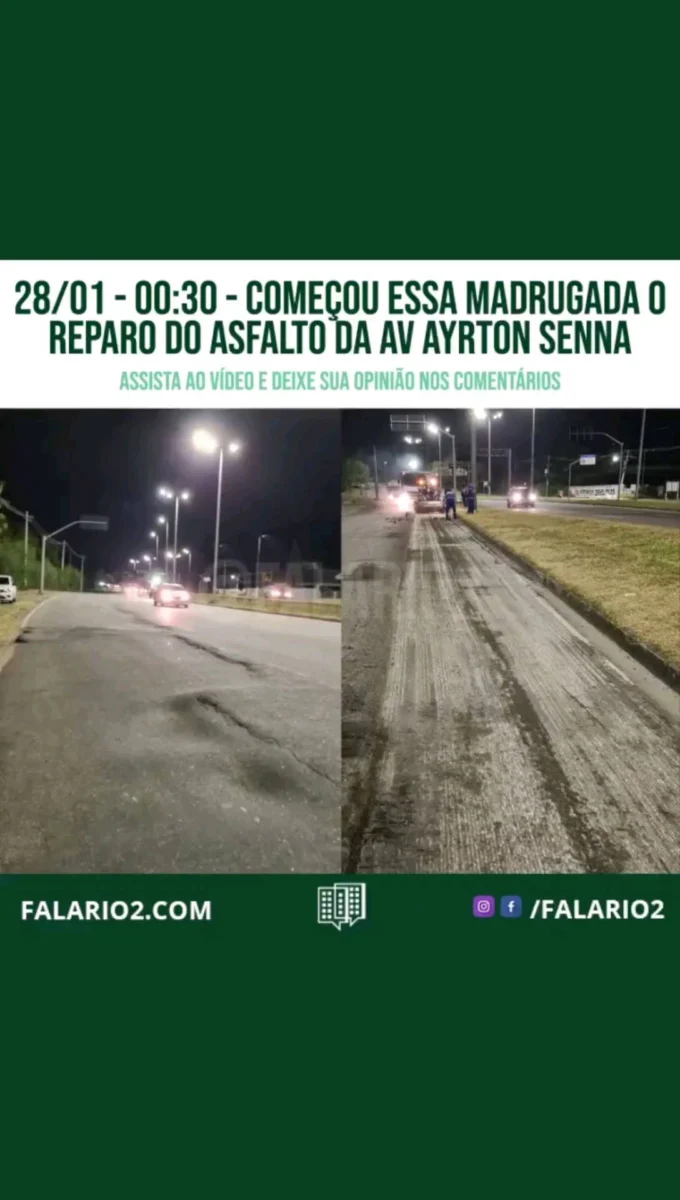 Na madrugada desta sexta-feira, a Secretaria de Conservação, a pedido da Subprefeitura de Jacarepaguá, começou a trocar o