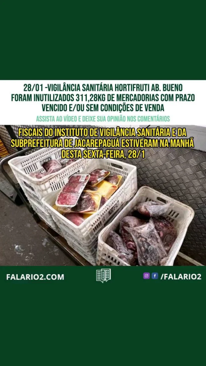 Fiscais do Instituto de Vigilância Sanitária e da Subprefeitura de Jacarepaguá estiveram na manhã desta sexta-feira, 28/1,