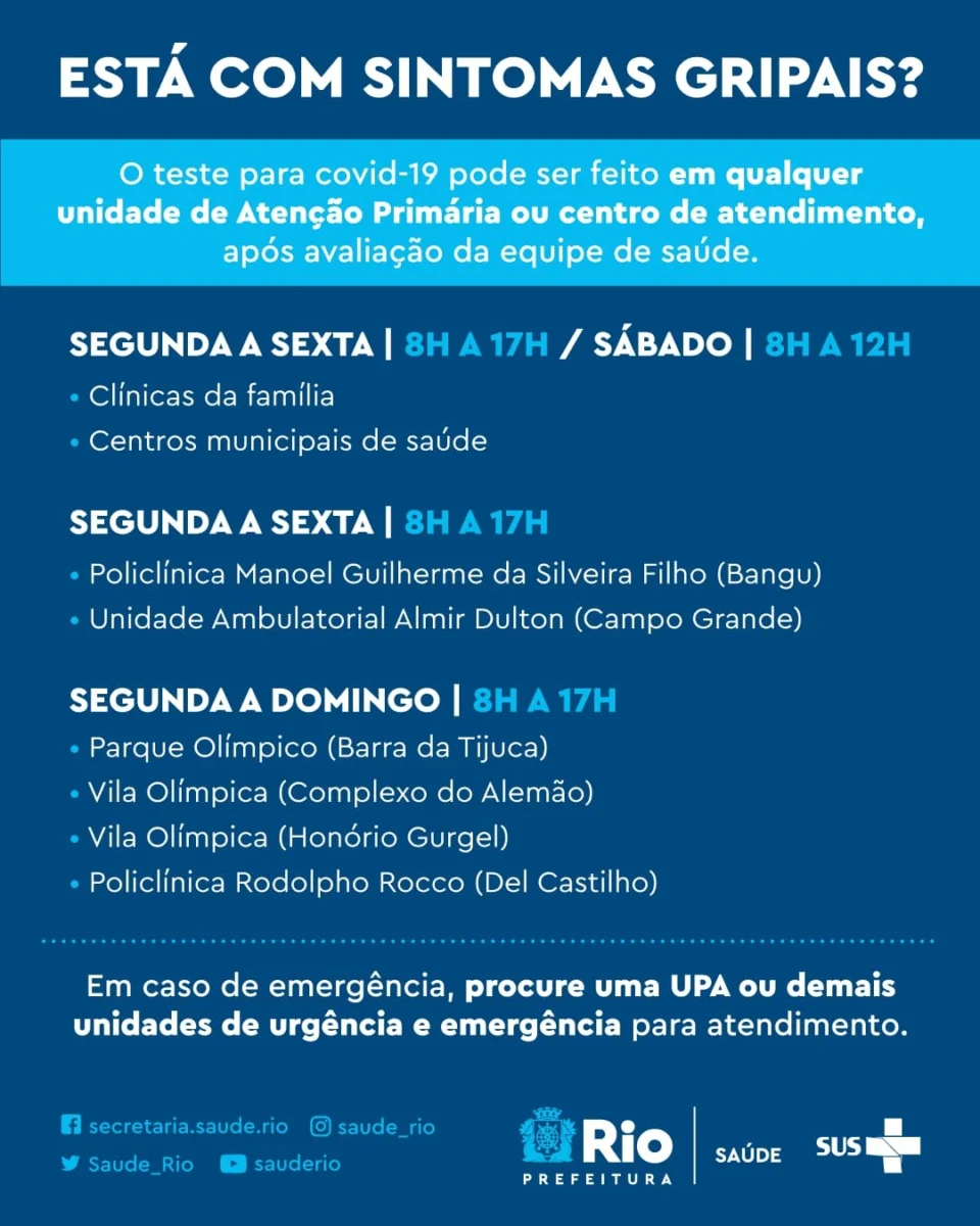 Apareceu algum sintoma gripal?