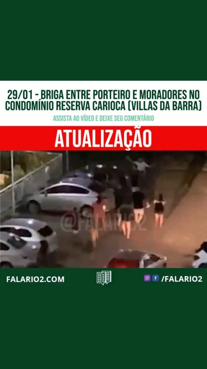 "o pior é que o porteiro que apanhou é um amor de pessoa, super respeitoso e educado com todos"
