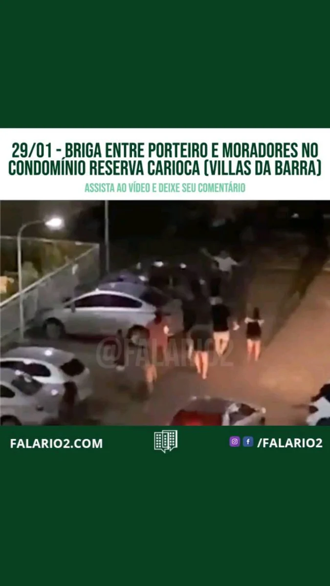 "Briga no reserva carioca.