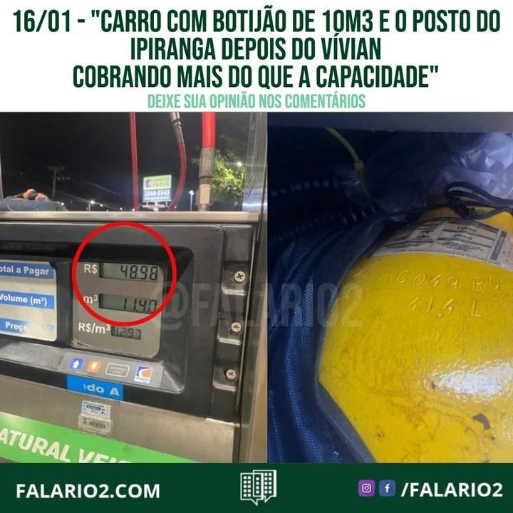 "Carro com botijão de 10
