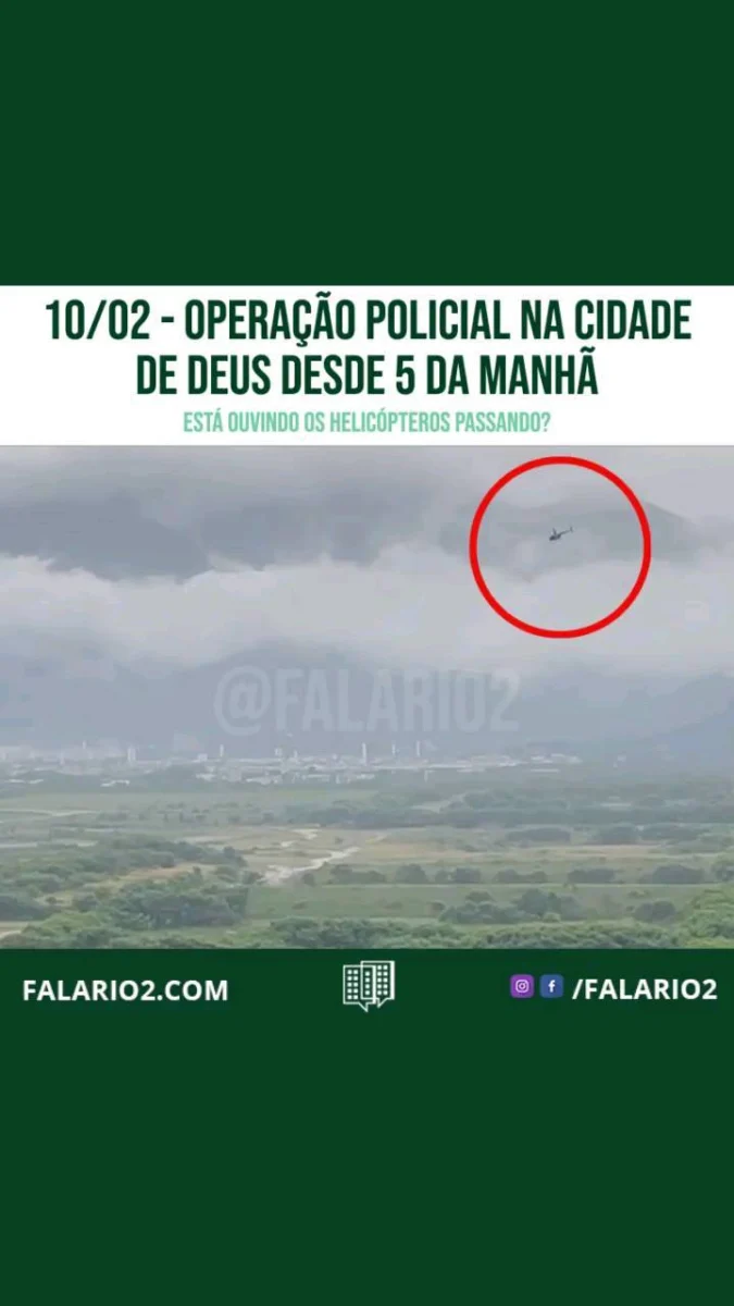 "PMs fazem uma operação na Cidade de Deus, na manhã desta quinta-feira.