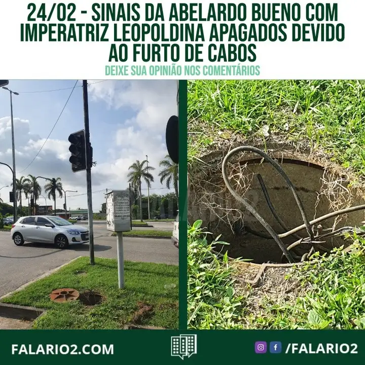 Hoje pela manhã, vizinhos que passavam pela abelardo bueno e imperatriz leopoldina foram supreendidos por um trânsito