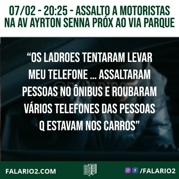 "Os ladroes tentaram levar meu telefone … assaltaram pessoas no ônibus e roubaram vários telefones das pessoas q estavam nos