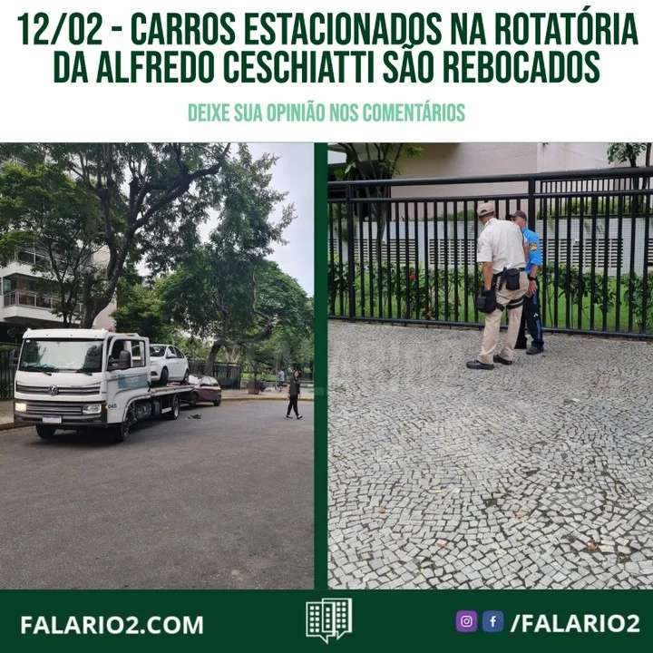 No último sábado (12/02), dois veículos (um Corsa e um Punto) pararam na rotatória da Rua Alfredo Ceschiatti.