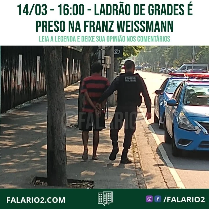O homem foi abordado pela segurança do Rio2 @amorio2.oficial após os porteiros do residencial Green park terem visto o