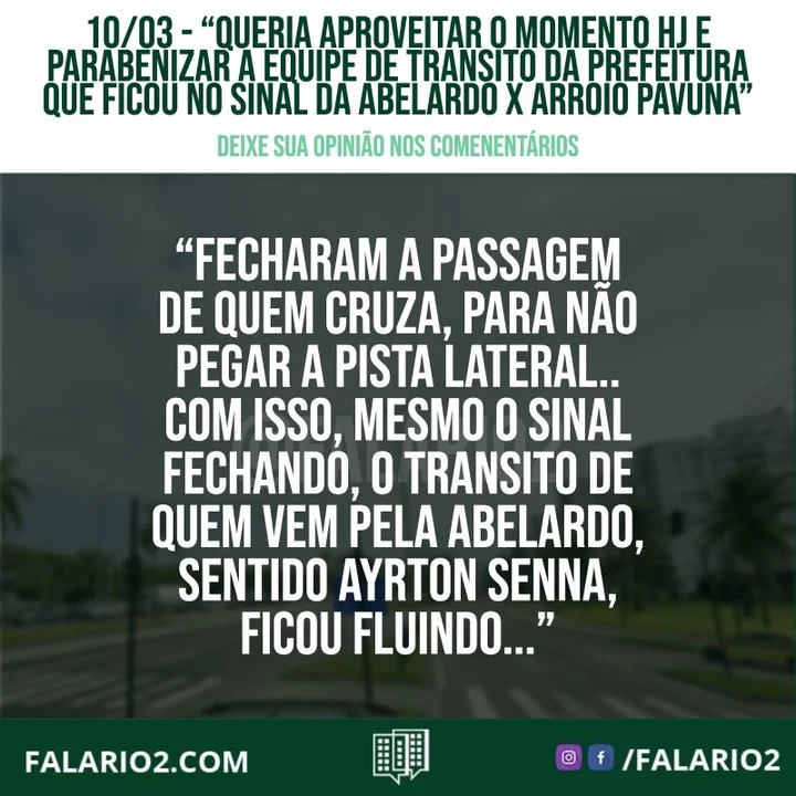 "Boa tarde...