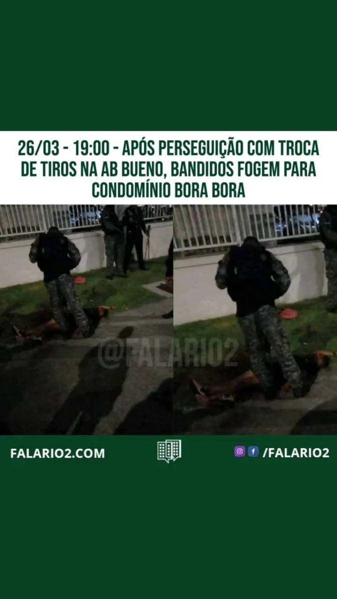 Perseguição na Avenida Abelardo Bueno com tiros.
