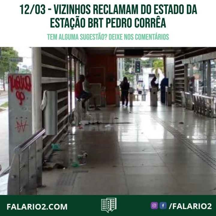 "Estação da pedro correia Imunda