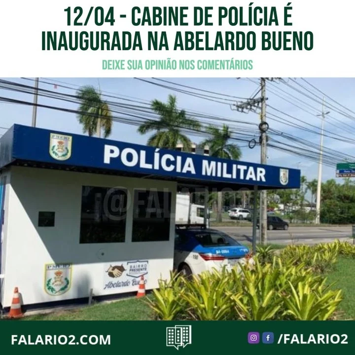 Desde o dia 12/04/2022, o Centro Metropolitano conta com uma cabine de polícia.