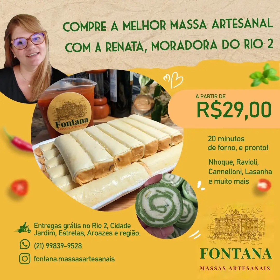 Recado da @fontana.massasartesanais para nossos vizinhos: