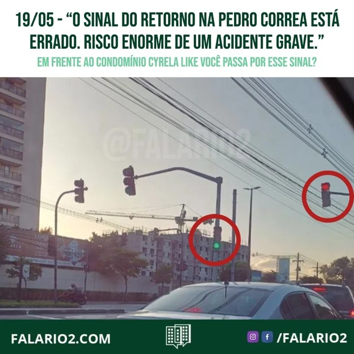 “Esses dias eu estava parada pq o sinal estava fechado e o povo atrás buzinando, achando que o sinal tava aberto e q eu não