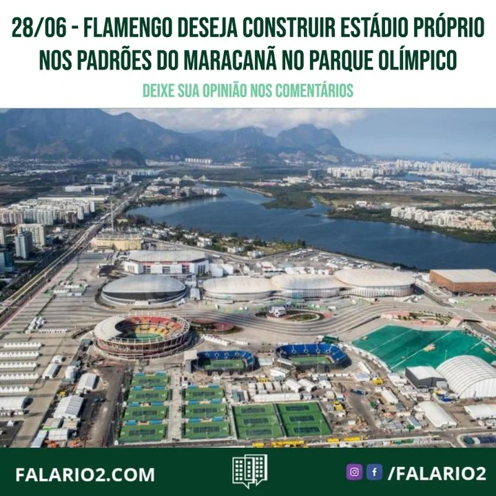 A ideia do Flamengo é ter um estádio nos padrões do Maracanã para que tenha condições e capacidade de receber todos os tipos