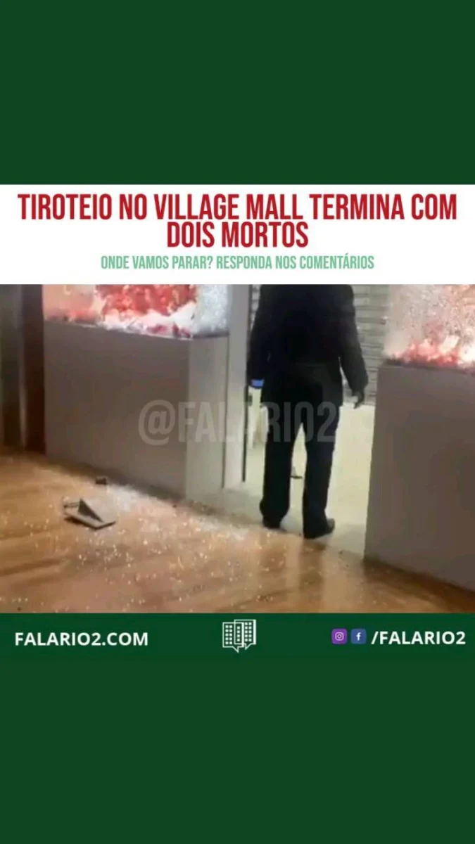 Duas pessoas morreram durante uma troca de tiros no Village Mall, shopping de luxo na Barra da Tijuca, Zona Oeste do Rio,