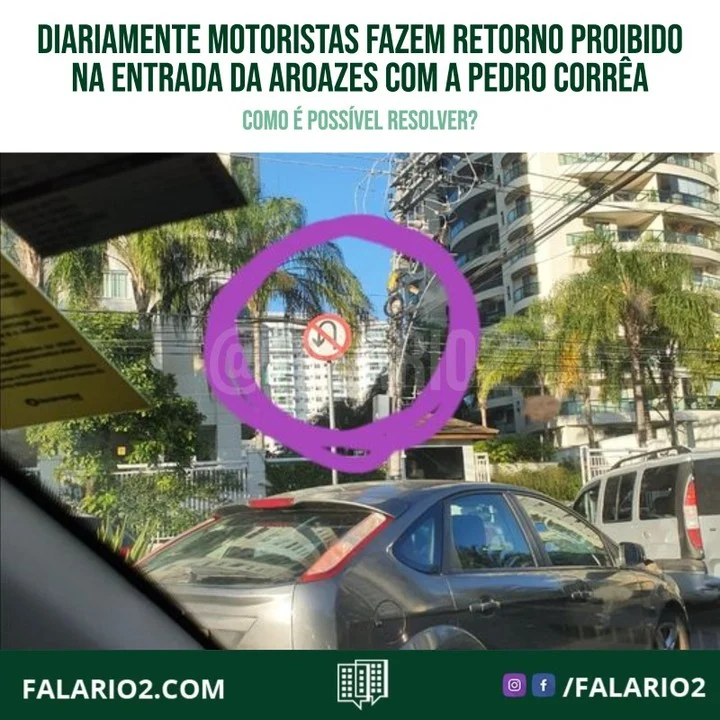 "Retorno irregular na região com buzinasso todo dia as 6 da manhã, sempre um acidente